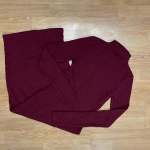 Boohoo Wine Pencil Dress